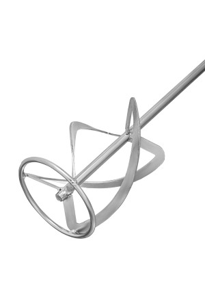 Насадка для миксера, для легких растворов, 140 х 590 мм, оцинкованная, хвостовик резьба М14 Сибртех