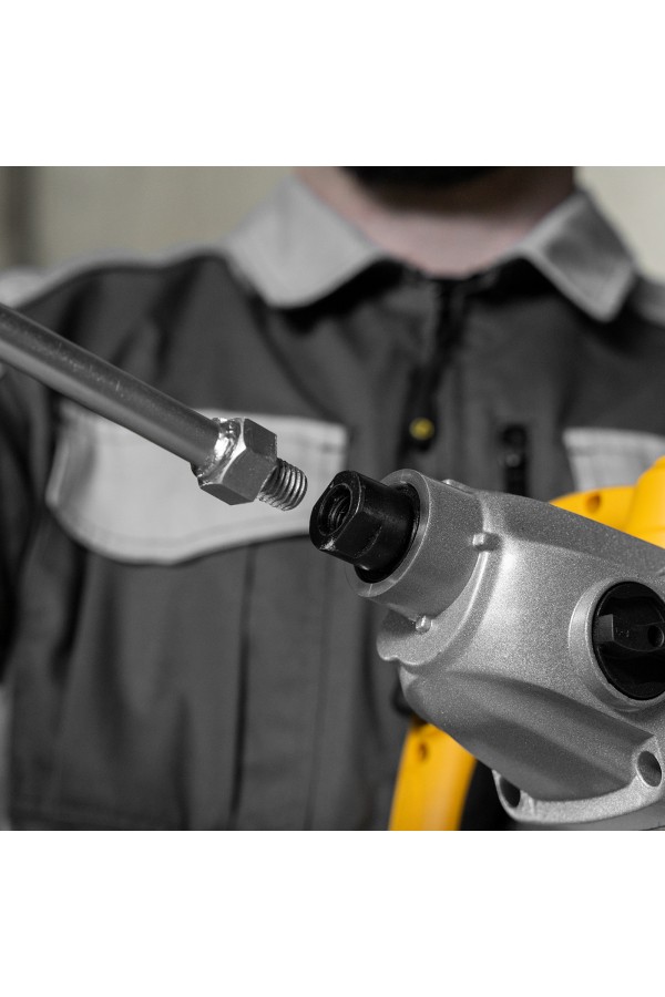 Насадка для миксера, для легких растворов, 140 х 590 мм, оцинкованная, хвостовик резьба М14 Сибртех