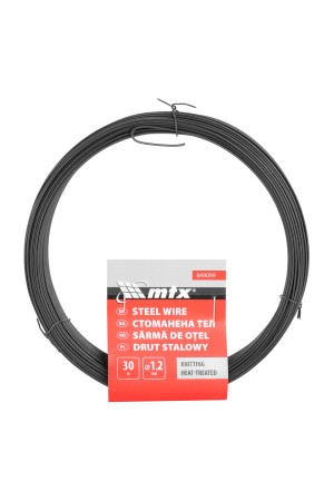 Проволока стальная 30 м, вязальная, термообработанная 1.2 мм Сибртех