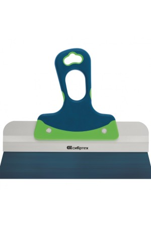 Шпатель фасадный, колоризованная пружинная сталь 65 г, 600 мм, двухкомпонентная ручка Сибртех