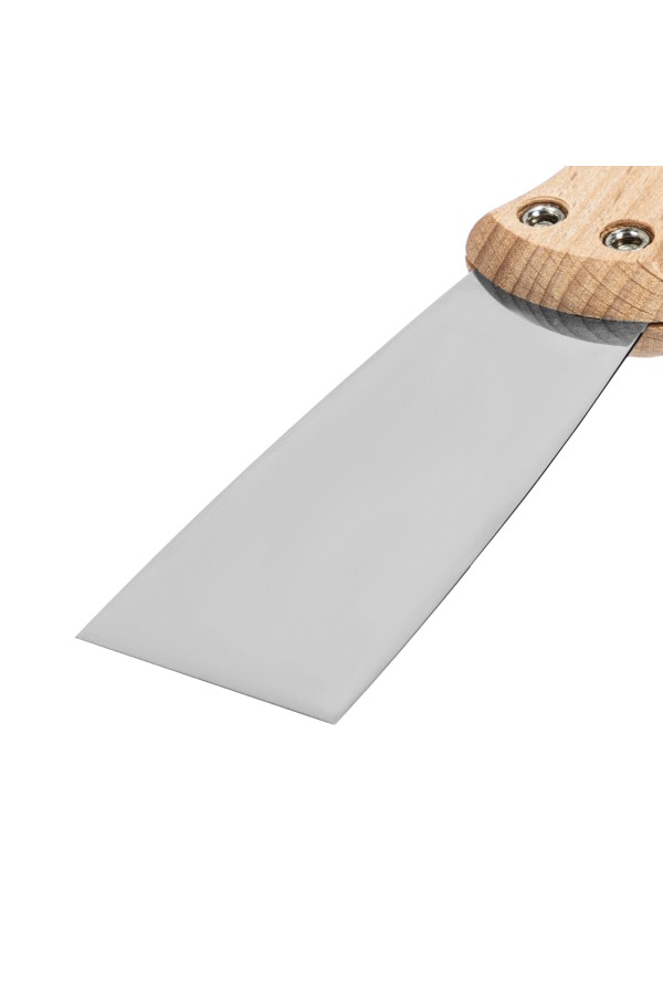 Шпательная лопатка из нержавеющей стали, 40 мм, буковая рукоятка, EFP Matrix