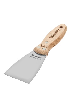 Шпательная лопатка из нержавеющей стали, 60 мм, буковая рукоятка, EFP Matrix