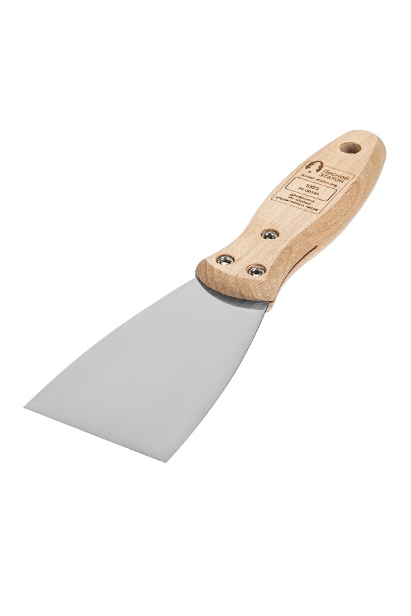 Шпательная лопатка из нержавеющей стали, 60 мм, буковая рукоятка, EFP Matrix