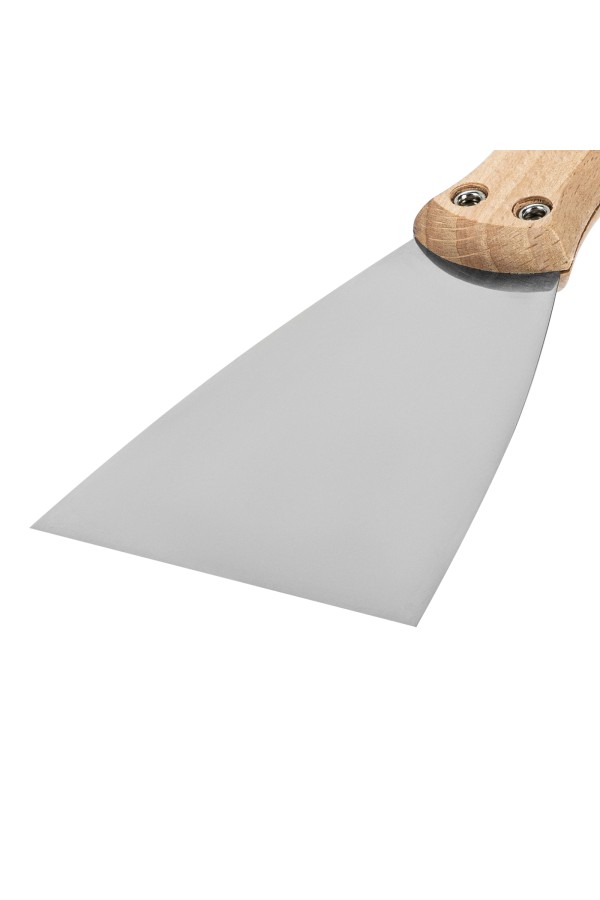 Шпательная лопатка из нержавеющей стали, 80 мм, буковая рукоятка, EFP Matrix