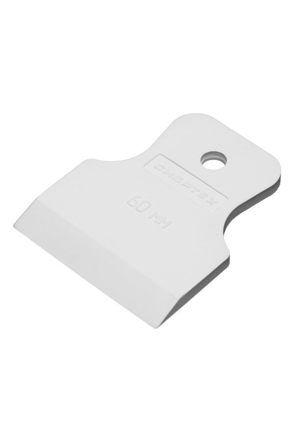 Шпатель, белая резина, 60 мм Сибртех
