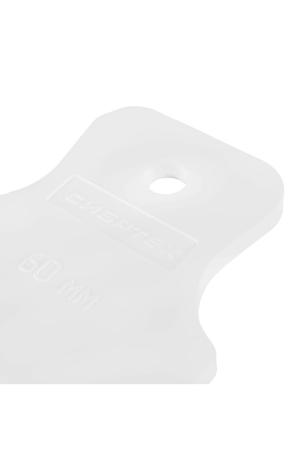 Шпатель, белая резина, 60 мм Сибртех