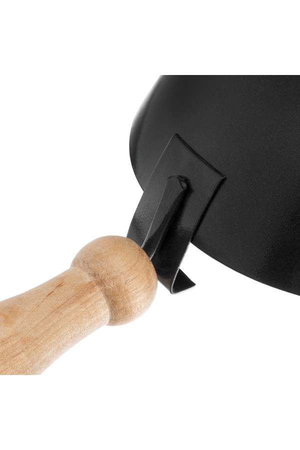 Ковш стальной строительный, 160 мм, деревянная ручка Сибртех