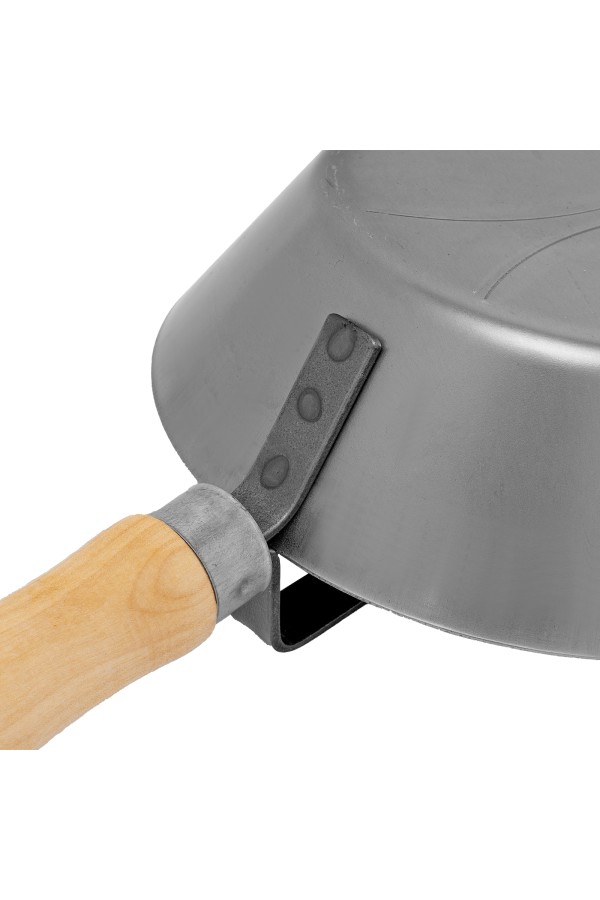 Ковш стальной штатурный, деревянная ручка Sparta