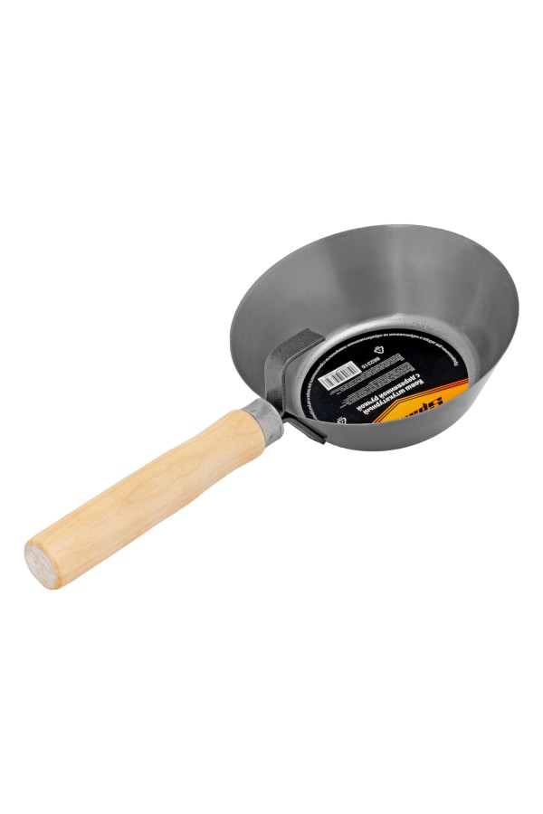 Ковш стальной штатурный, деревянная ручка Sparta