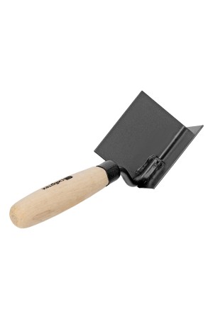 Кельма угловая, 80 х 60 х 60 мм, стальная, для внутренних углов, буковая ручка Сибртех