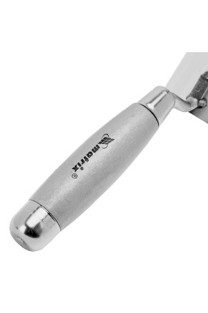 Мастерок из нержавеющей стали, 80 х 60 х 60 мм, для внешних углов, деревянная ручка Matrix