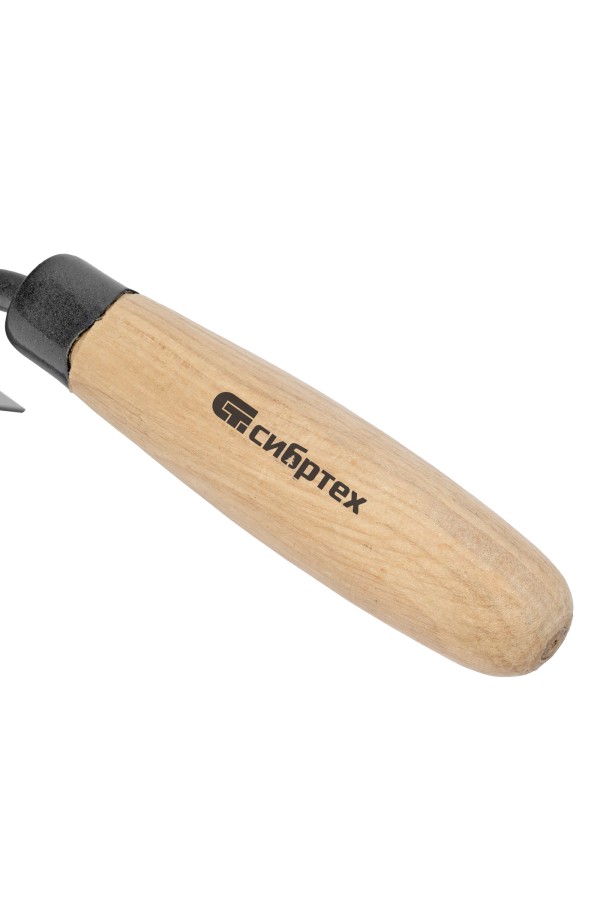 Кельма угловая, 110 х 75 х 75 мм, стальная, для внешних углов, буковая ручка Сибртех