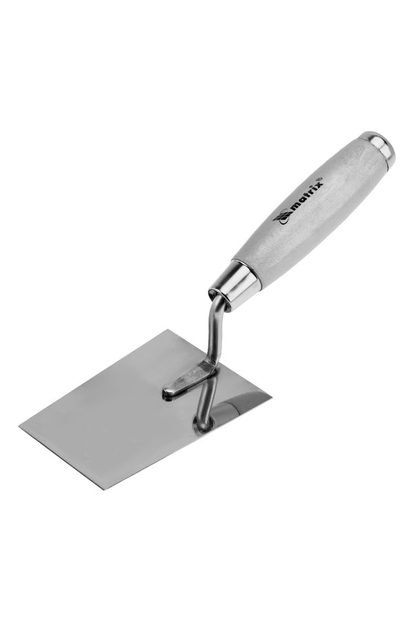 Кельма из нержавеющей стали, 120 х 79 мм, деревянная ручка Matrix
