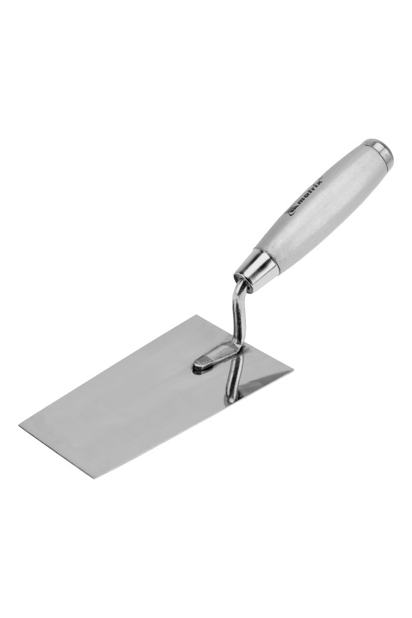 Кельма из нержавеющей стали, 160 х 84 мм, деревянная ручка Matrix