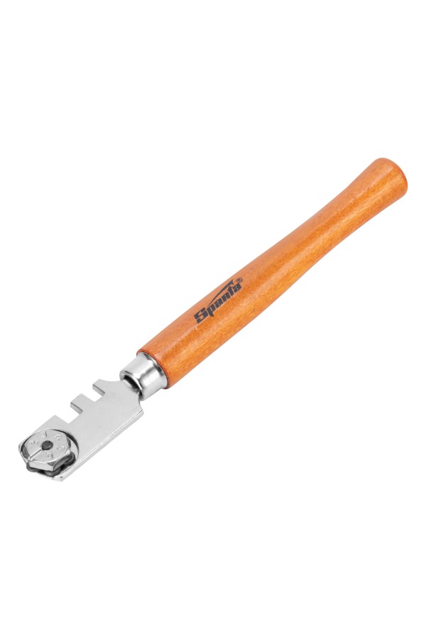 Стеклорез шестироликовый с деревянной рукояткой Sparta