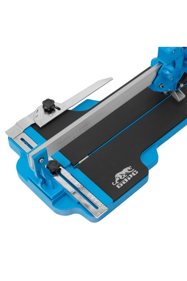 Плиткорез ручной монорельсовый 600 х 14 мм, ходовая каретка, 9/4 регулировка подшипников, литая станина Барс