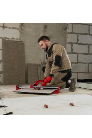 Плиткорез 600 х 16 мм, литая станина,каретка на подшипниках, усиленная рукоятка MTX