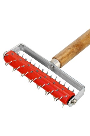 Валик для гипсокартона, 150 мм, игольчатый, деревянная ручка 500 мм MTX