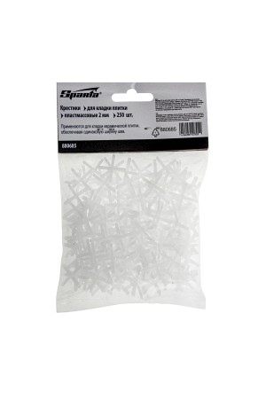 Крестики, 2.0 мм, для кладки плитки, 250 шт Sparta