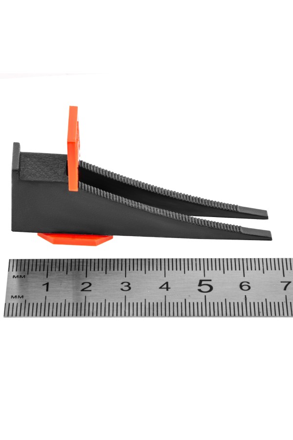 Система выравнивания плитки (СВП) комплект: зажимы, клинья (50/50 шт) упаковка ведро Сибртех