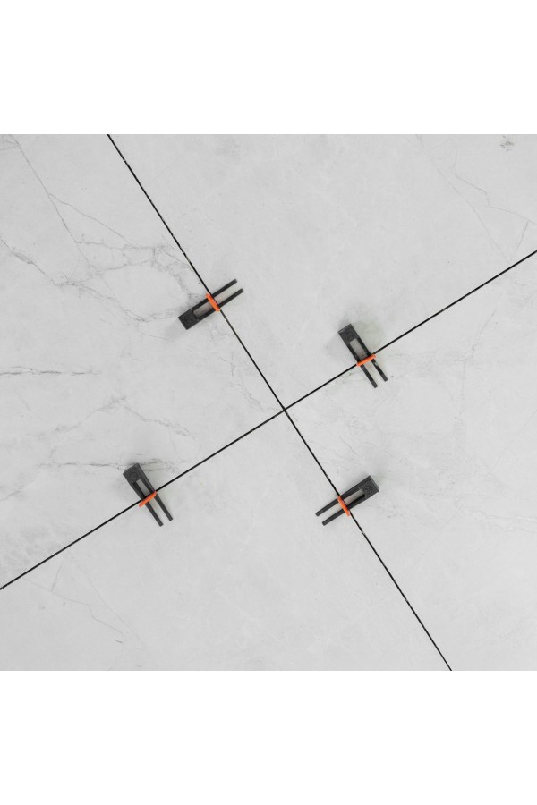 Система выравнивания плитки (СВП) комплект: зажимы, клинья (50/50 шт) упаковка ведро Сибртех