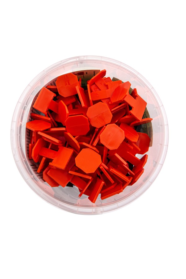 Система выравнивания плитки (СВП) комплект: зажимы, клинья (50/50 шт) упаковка ведро Сибртех