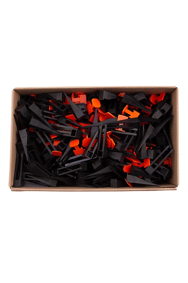 Система выравнивания плитки СВП - комплект: зажим + клин 250/250 шт Сибртех