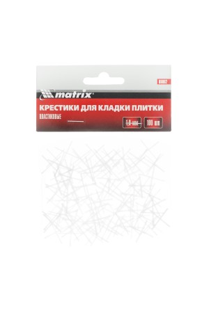 Крестики, 1.0 мм, для кладки плитки, 100 шт Matrix