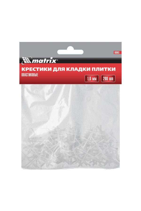 Крестики, 1.0 мм, для кладки плитки, 200 шт Matrix