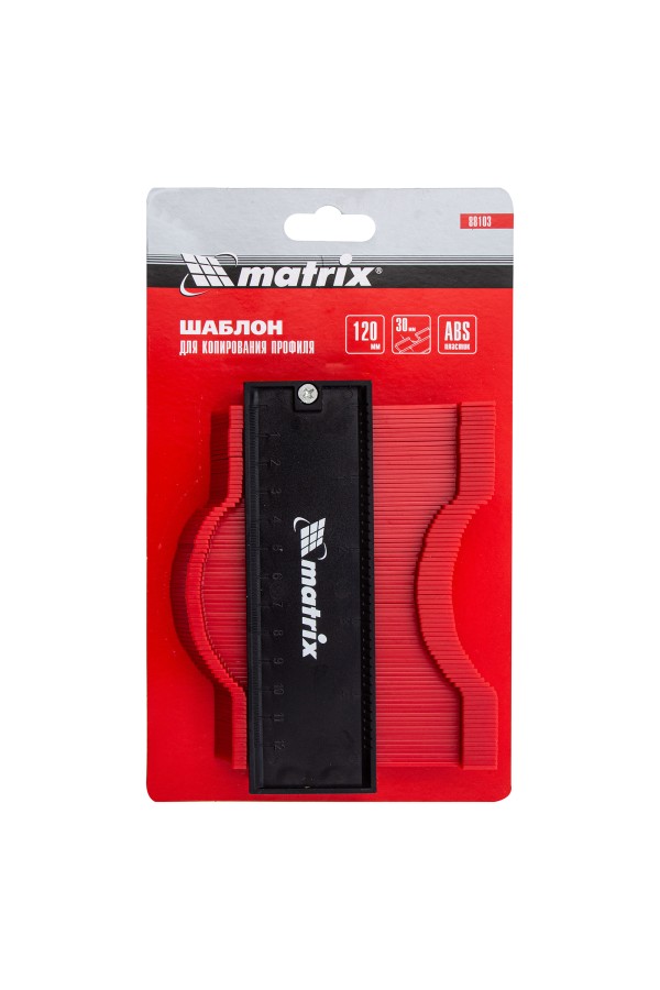 Шаблон для копирования профиля 12 см, пластиковый Matrix
