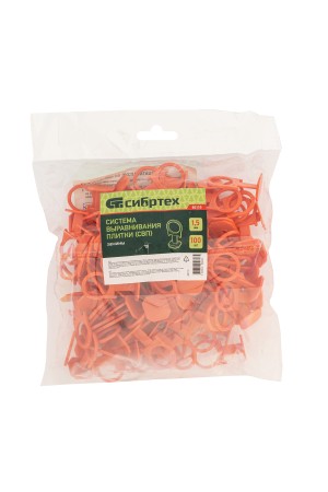 Зажим для системы выравнивания плитки СВП Кольцо, 100 шт. в пакете Сибртех