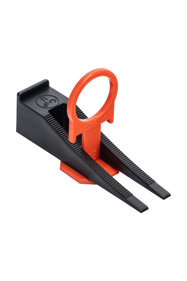 Комплект зажим и клин для системы выравнивания плитки СВП Кольцо, 40/40 шт. в пакете Сибртех