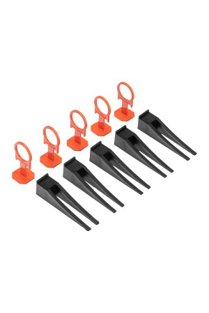 Комплект зажим и клин для системы выравнивания плитки СВП Кольцо, 40/40 шт. в пакете Сибртех