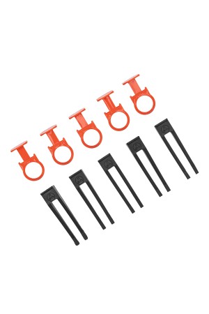 Комплект зажим и клин для системы выравнивания плитки СВП Кольцо, 40/40 шт. в пакете Сибртех