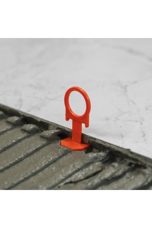 Комплект зажим + клин для системы выравнивания плитки СВП Кольцо, 50/50 шт. в ведре Сибртех