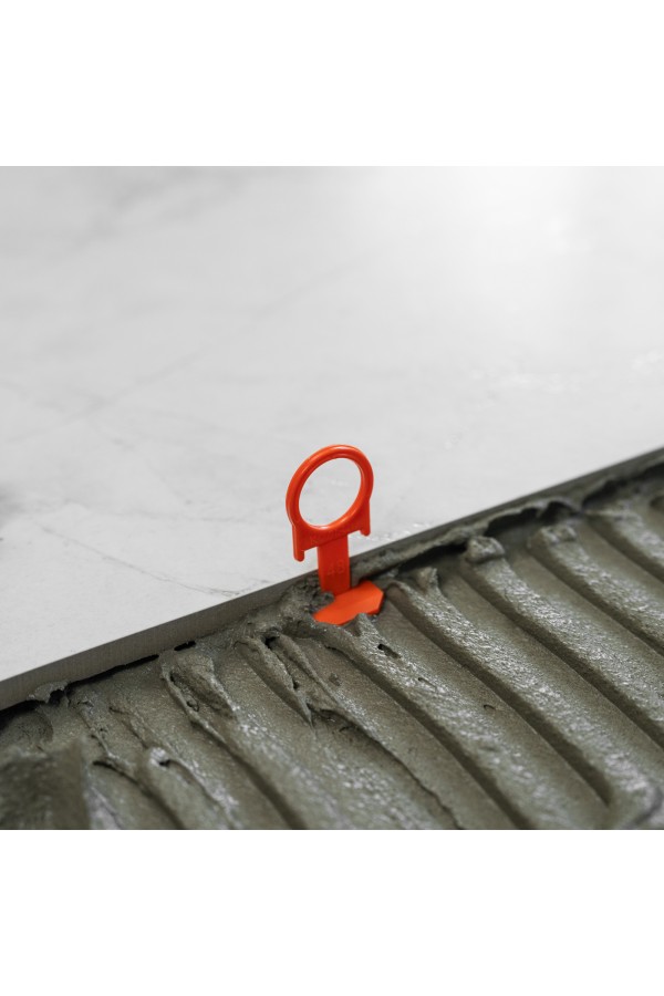 Комплект зажим + клин для системы выравнивания плитки СВП Кольцо, 50/50 шт. в ведре Сибртех