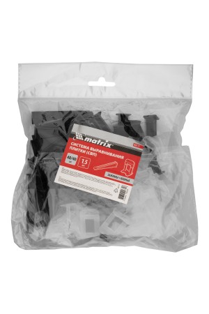 Комплект зажим + клин для системы выравнивания плитки СВП Ворота, 40/40 шт. в пакете Matrix