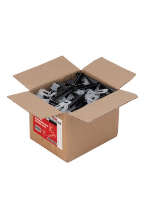 Комплект зажим + клин для системы выравнивания плитки СВП Ворота, 250/250 шт. в коробе Matrix