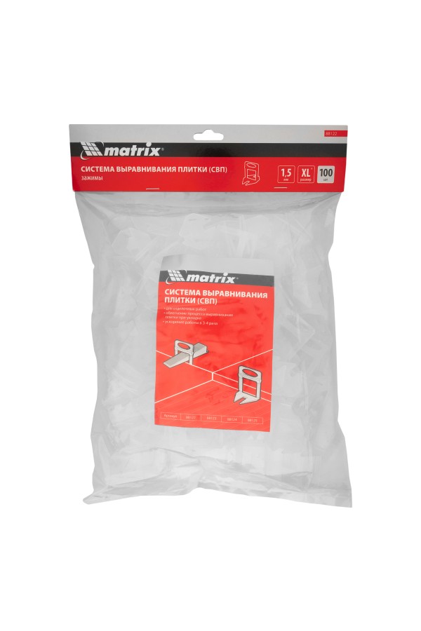 Зажим для системы выравнивания плитки СВП Ворота XL, 100 шт. в пакете Matrix