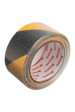 Лента клейкая противоскользящая, черно-желтая 50 мм x 5 м Matrix