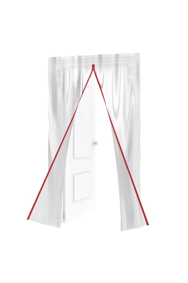 Пленочная дверь на молнии типа I, 220 x 120 cm, с малярной лентой 2.5 см х 10 м Matrix