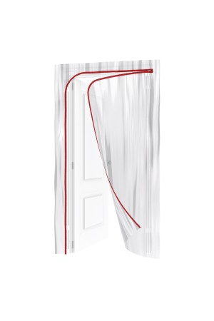 Пленочная дверь на молнии типа L,220 x 120 cm, с малярной лентой 2.5 см х 10 м Matrix