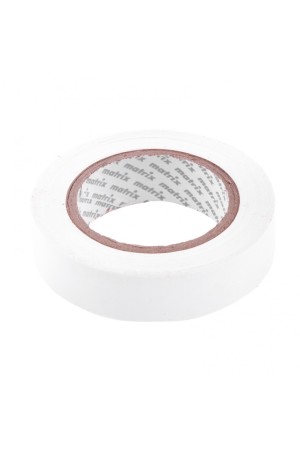 Изолента ПВХ, 15 мм х 10 м, белая, 150 мкм Matrix