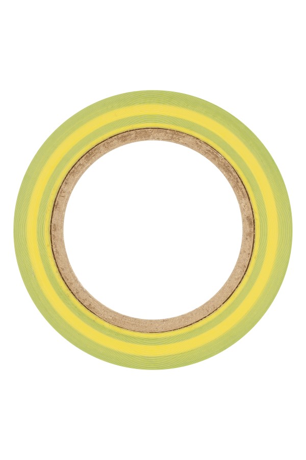 Изолента ПВХ, 15 мм х 10 м, желто-зеленая, 150 мкм Matrix