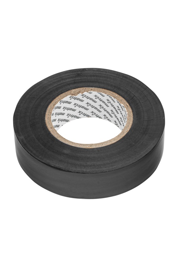 Изолента ПВХ, 19 мм х 20 м, черная, 150 мкм Matrix