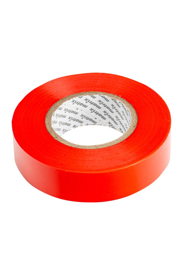 Изолента ПВХ, 19 мм х 20 м, красная, 150 мкм Matrix