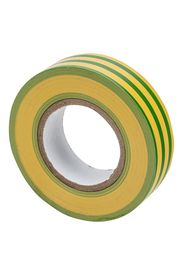 Изолента ПВХ, 19 мм х 20 м, желто-зеленая, 150 мкм Matrix