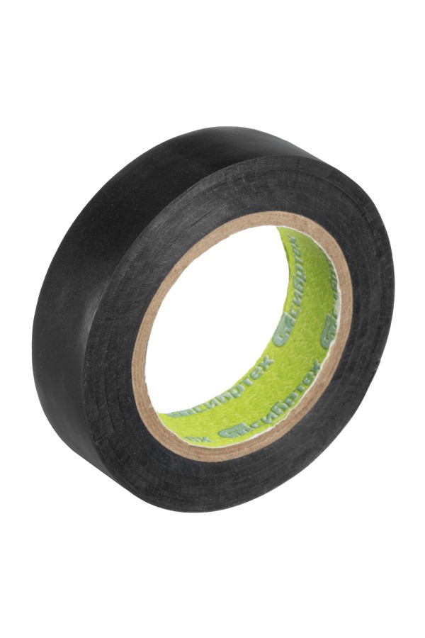 Изолента ПВХ, 15 мм х 10 м, черная Сибртех