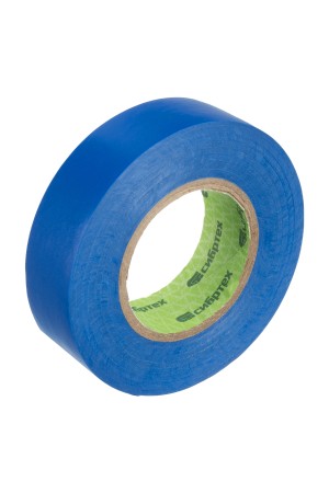 Изолента ПВХ, 19 мм х 20 м, синяя Сибртех