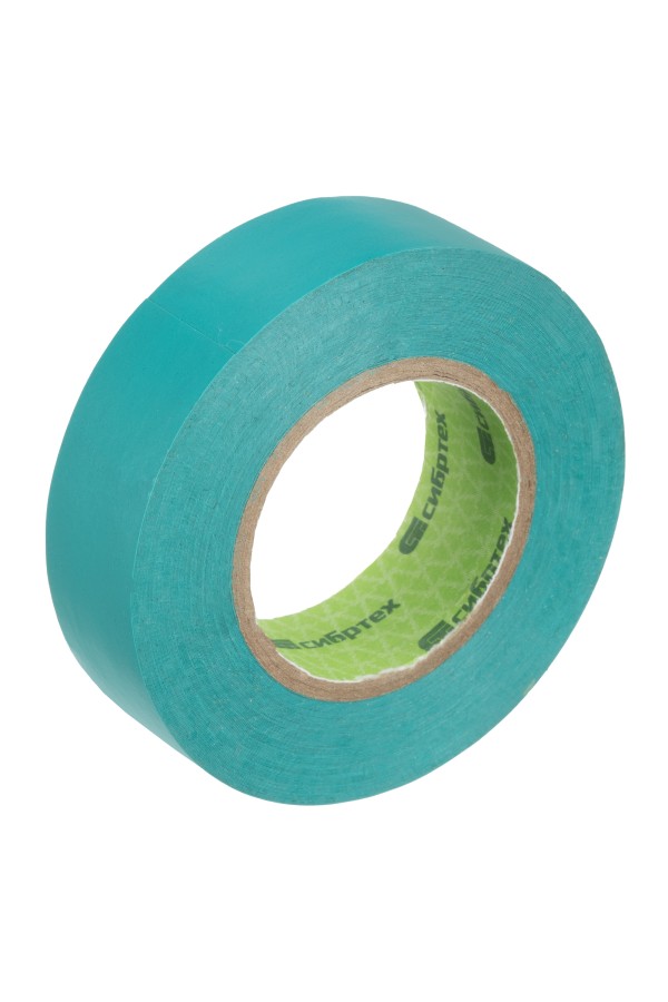 Изолента ПВХ, 19 мм х 20 м, зеленая Сибртех